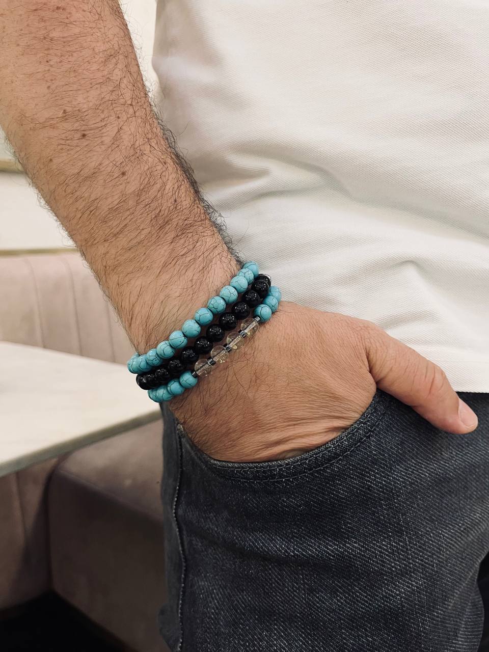 Abdullah Set - Agate Bracelets