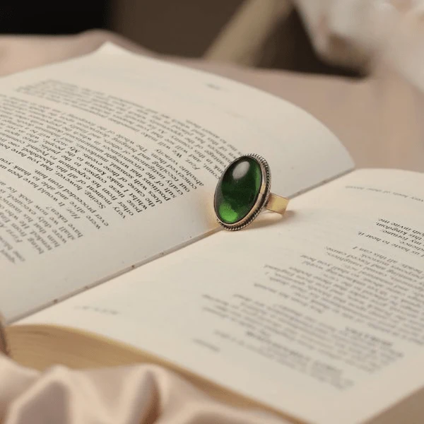 Mawada Simple Agate Ring - Image 5
