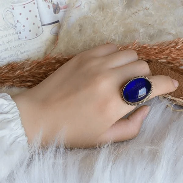 Mawada Simple Agate Ring - Image 7