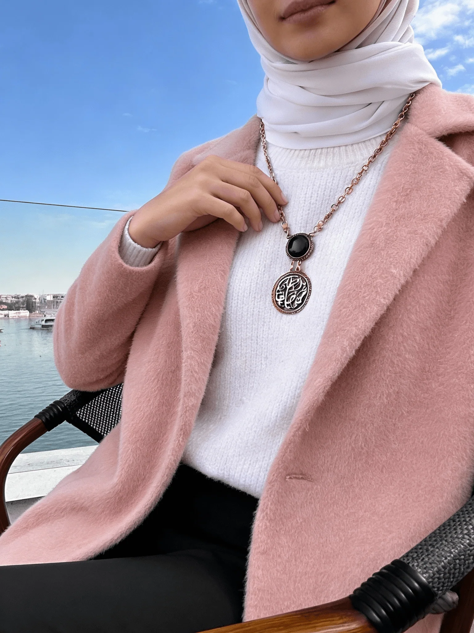 "Aghla mn Hayati" Necklace - Gold and Silver Plated - Image 3