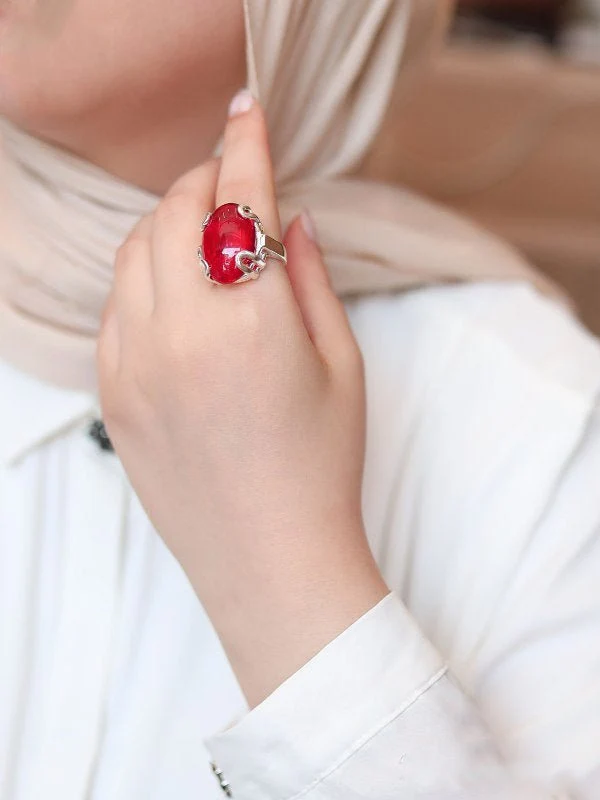 Ahlam Ring - Silver Plated - Image 6