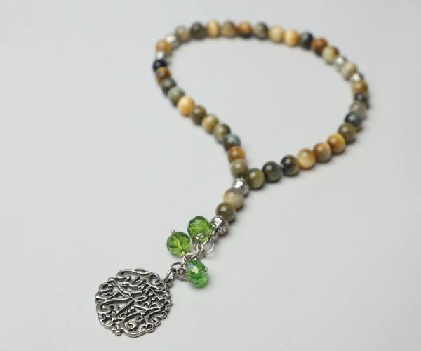 Aisha Rosary - Colorful Agate - Image 3