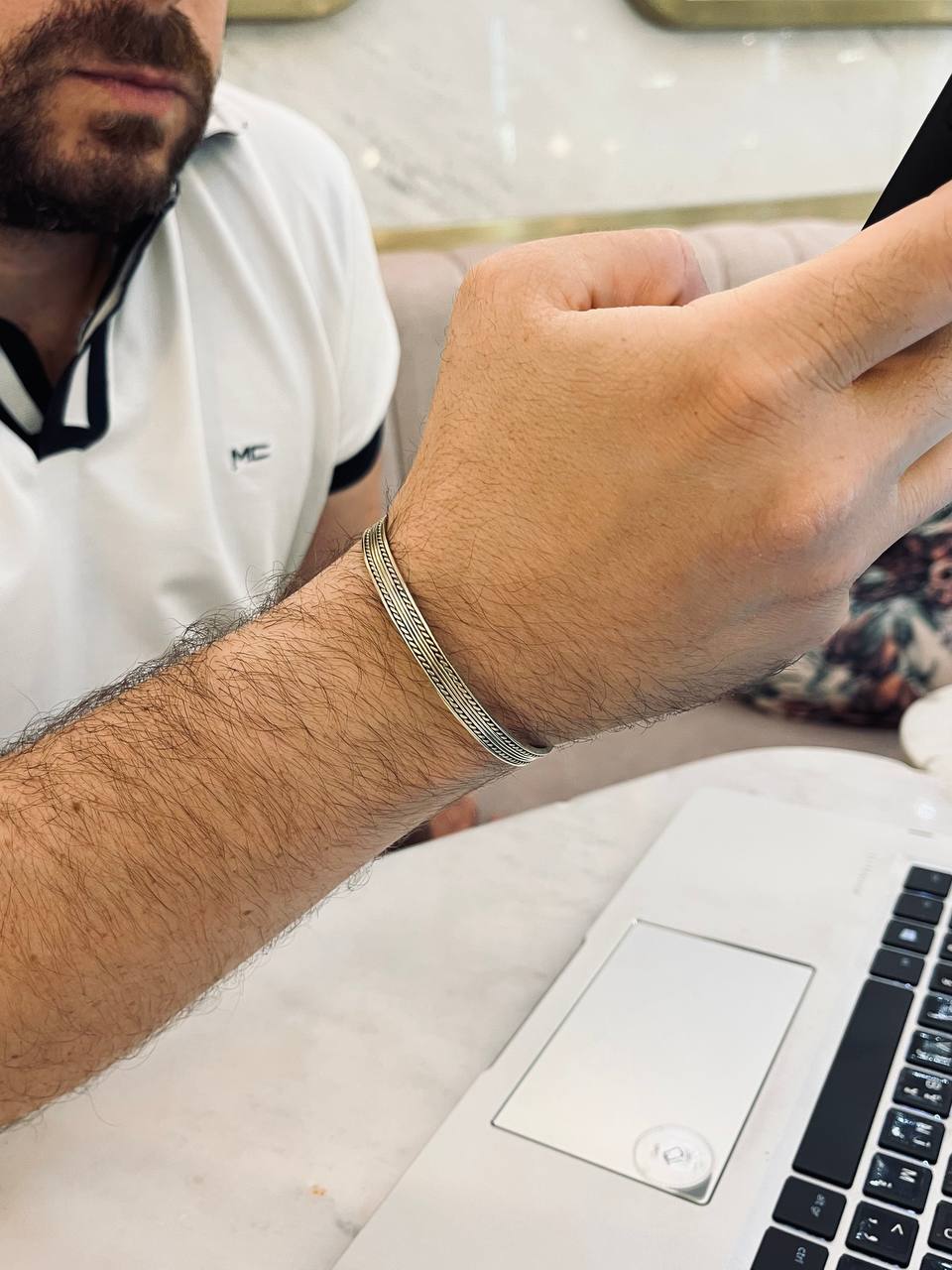 Ali Simple Bracelet - Pure Copper - Image 4