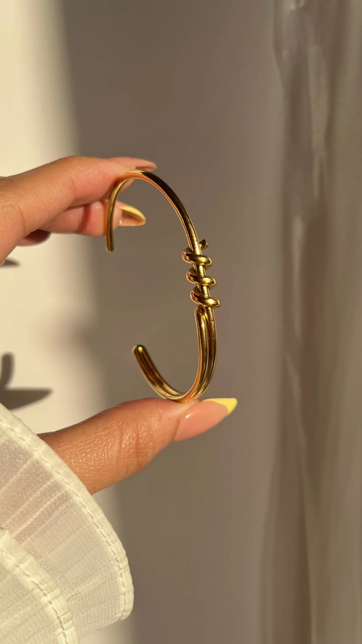 Alina Bangle - Stainless Steel - Image 3