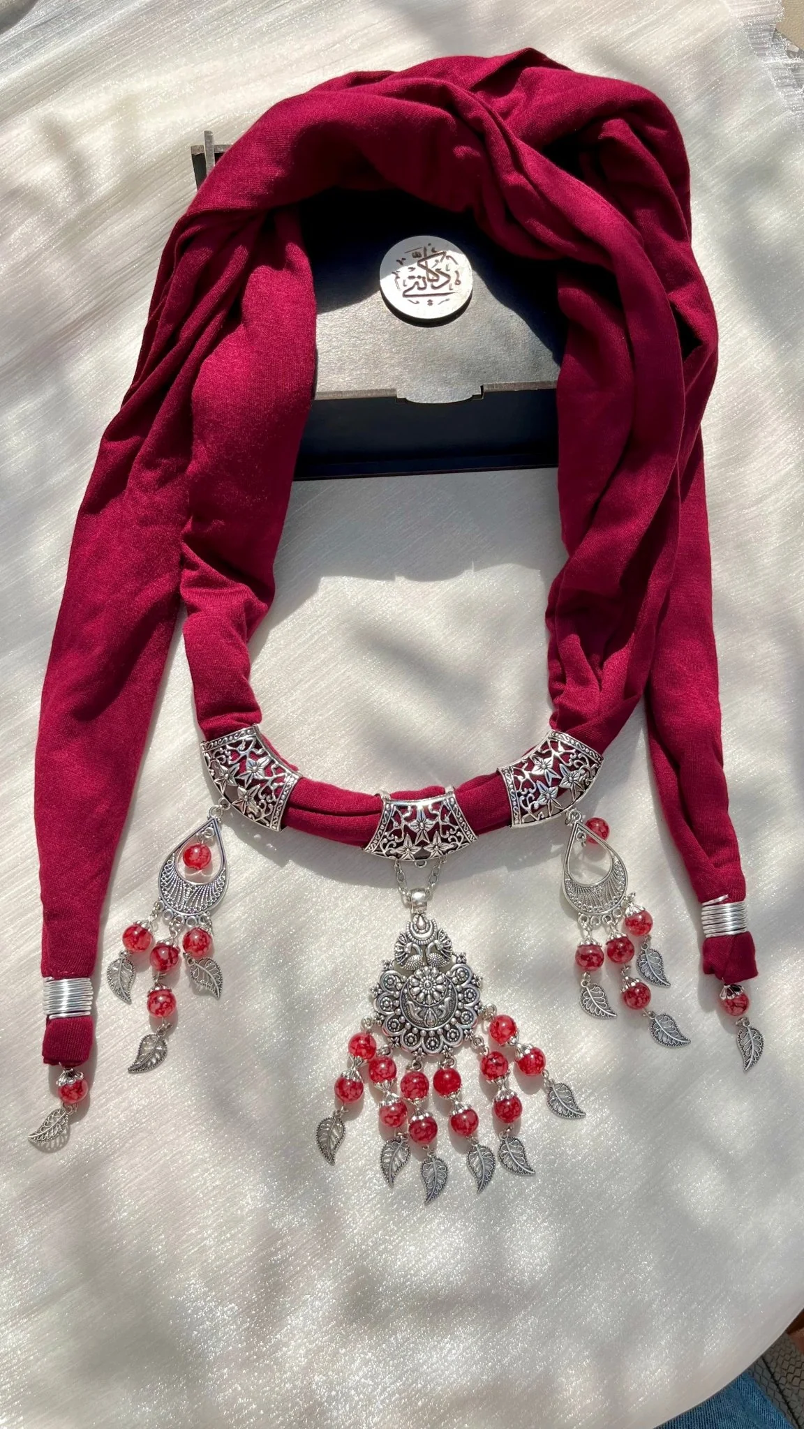 Alya Necklace Scarf - Cotton - Image 2