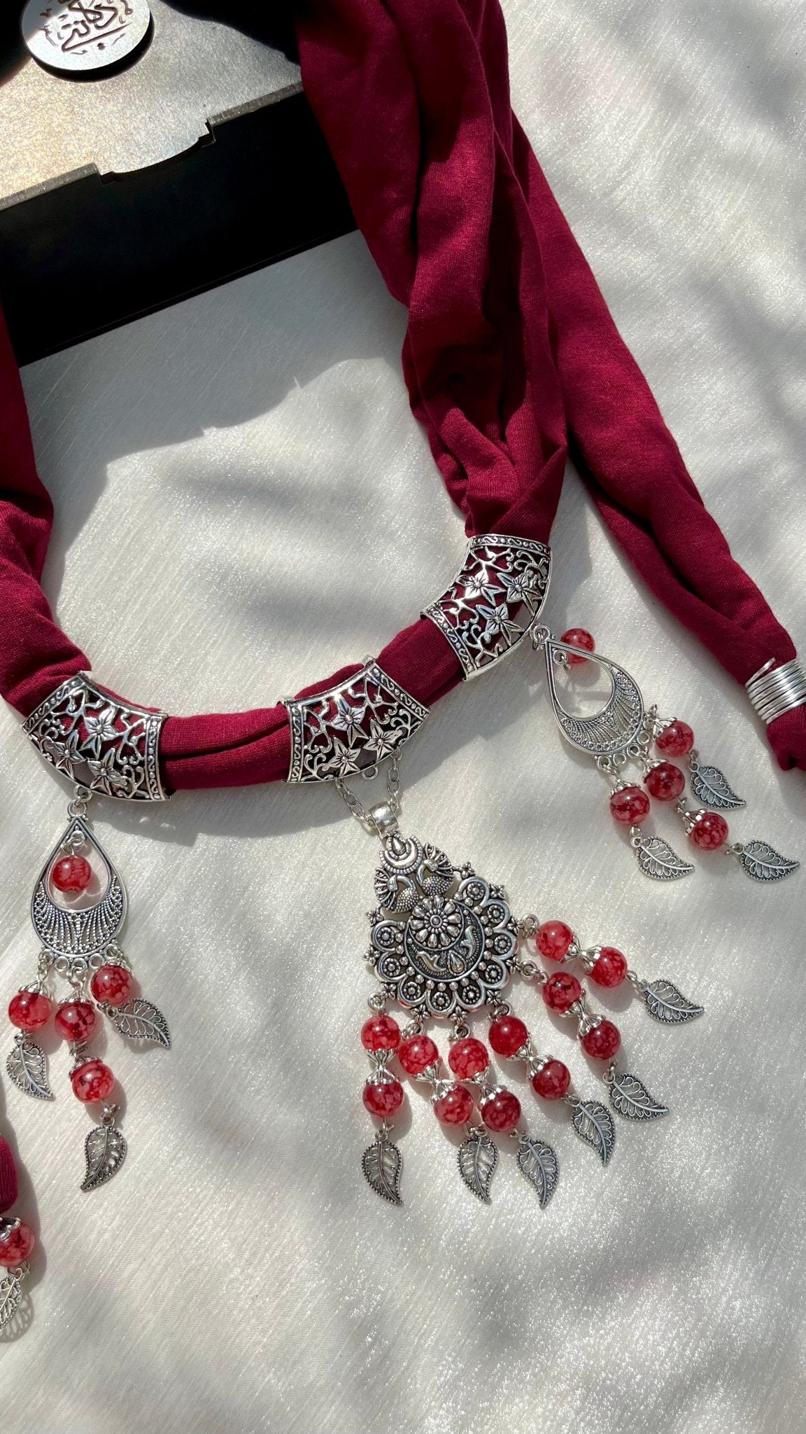 Alya Necklace Scarf - Cotton - Image 3
