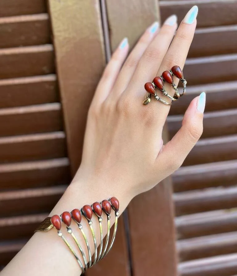 Amar Set - Copper and Agate - Image 10