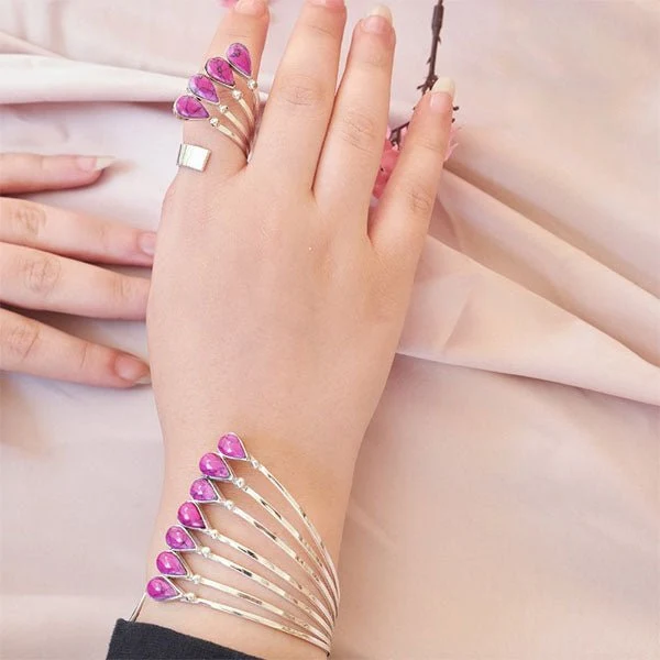 Amira Set - Silver Plated and Agate - Image 5