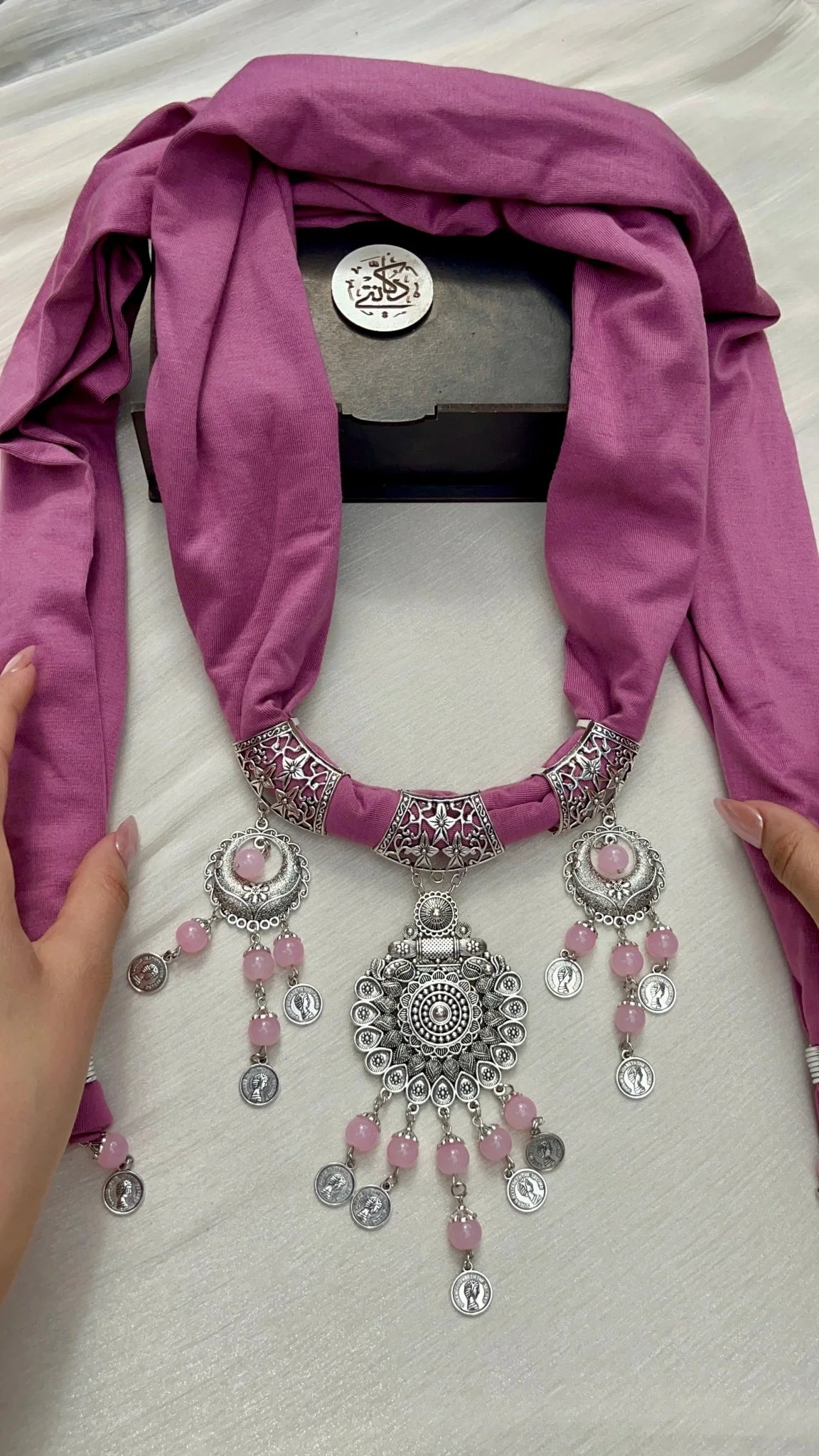 Anoud Necklace Scarf - Cotton - Image 5