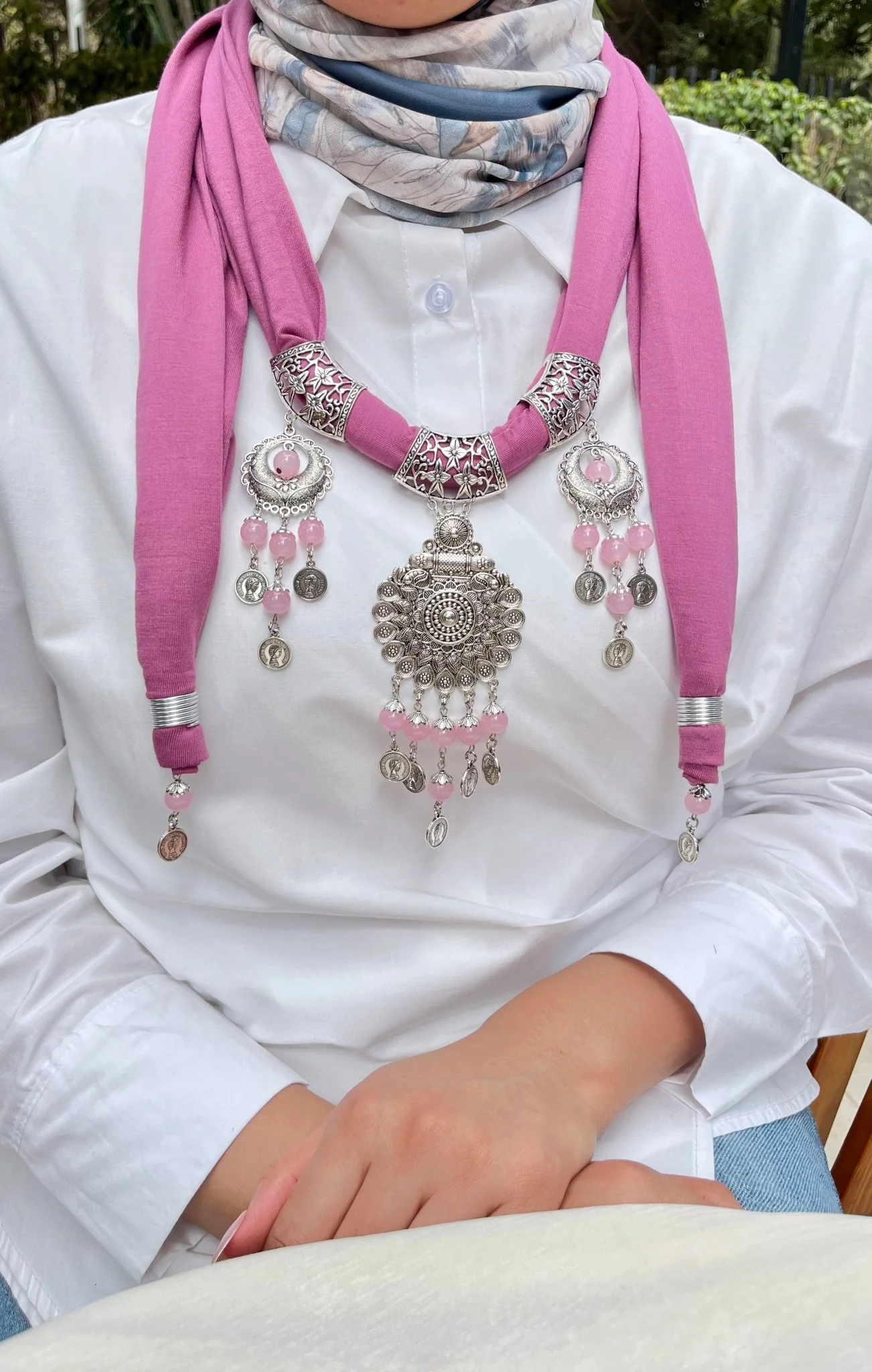 Anoud Necklace Scarf - Cotton - Image 6