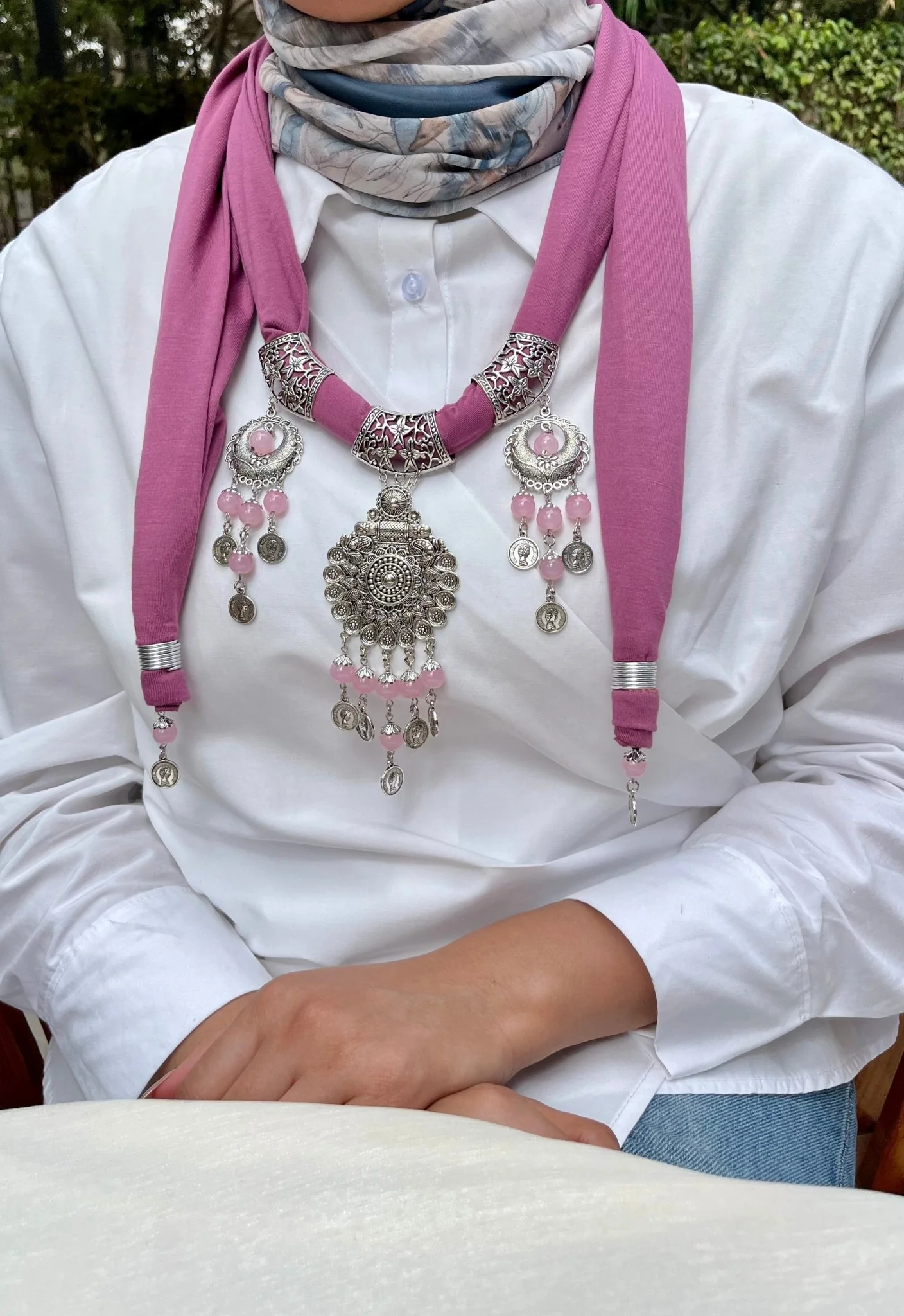 Anoud Necklace Scarf - Cotton - Image 7