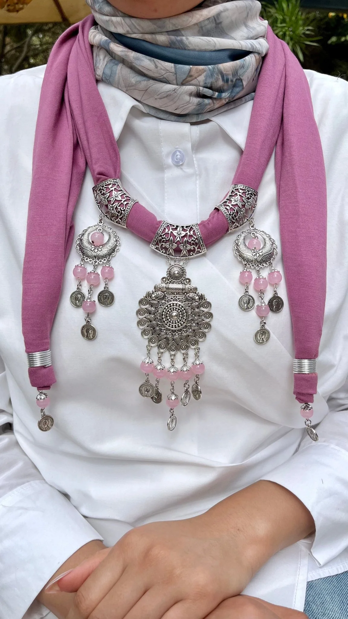 Anoud Necklace Scarf - Cotton - Image 8