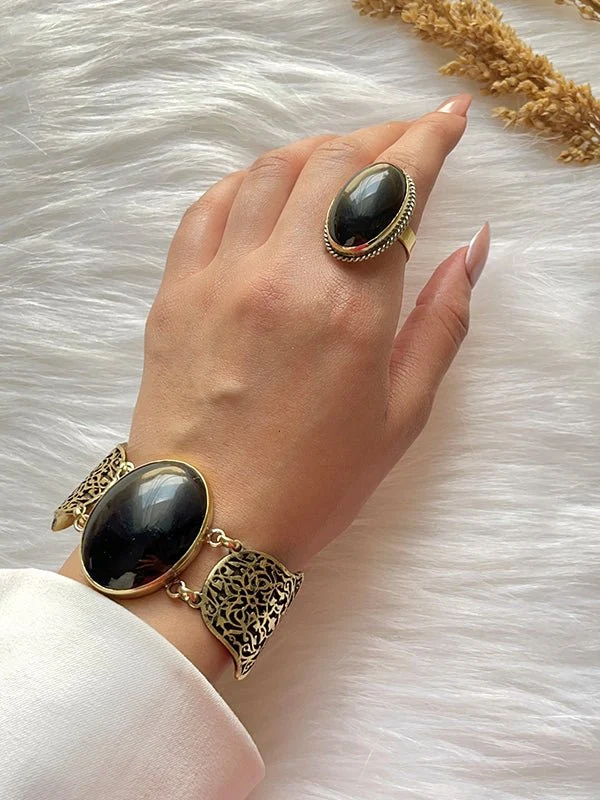Arabian Kaaf Set - Black Agate - Image 2