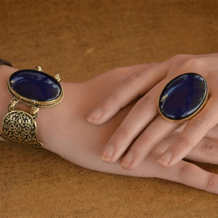 Arabian Kaaf Set - Blue Agate - Image 2