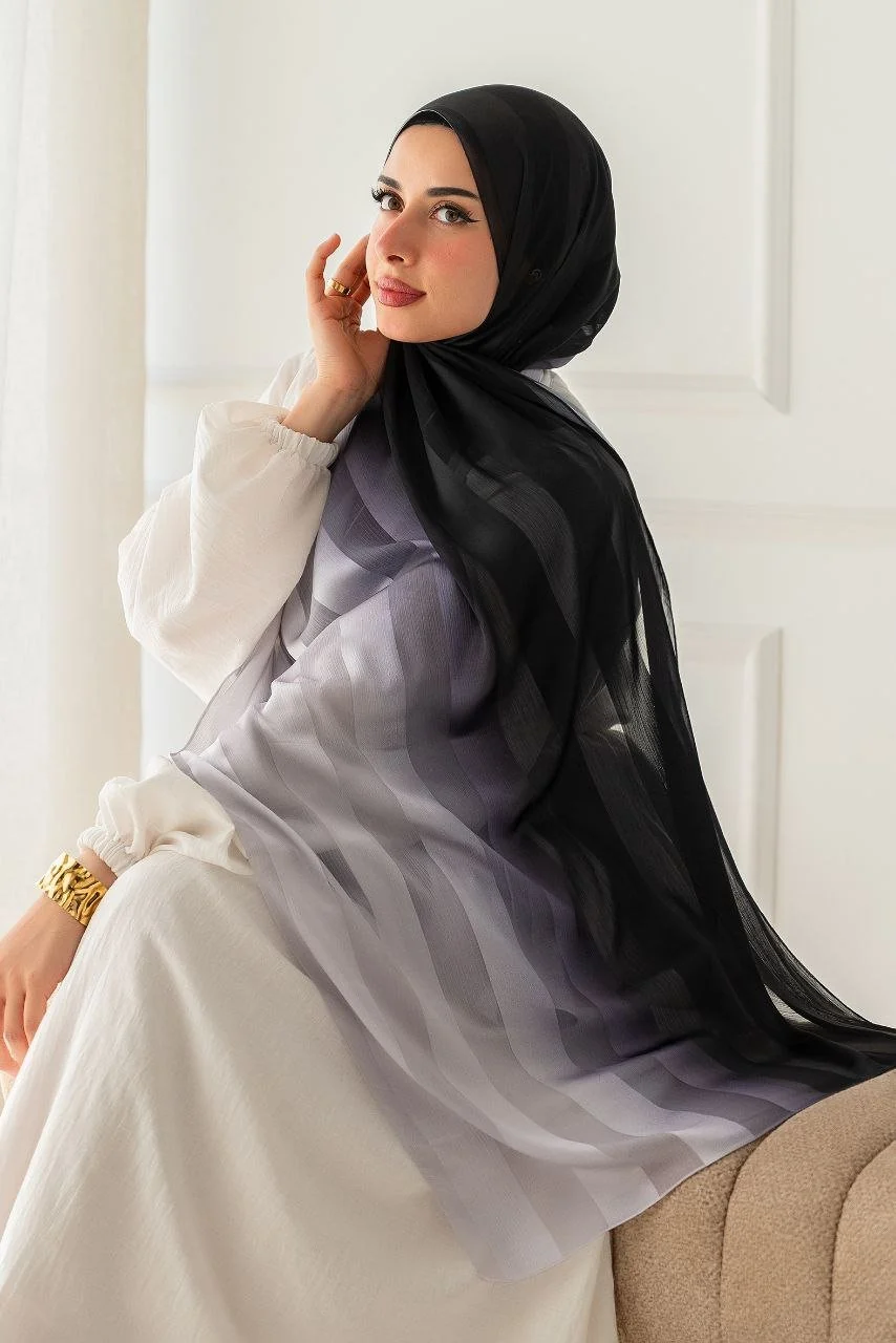 Arwa Scarf - Degrade Dubita * Satin - Image 2