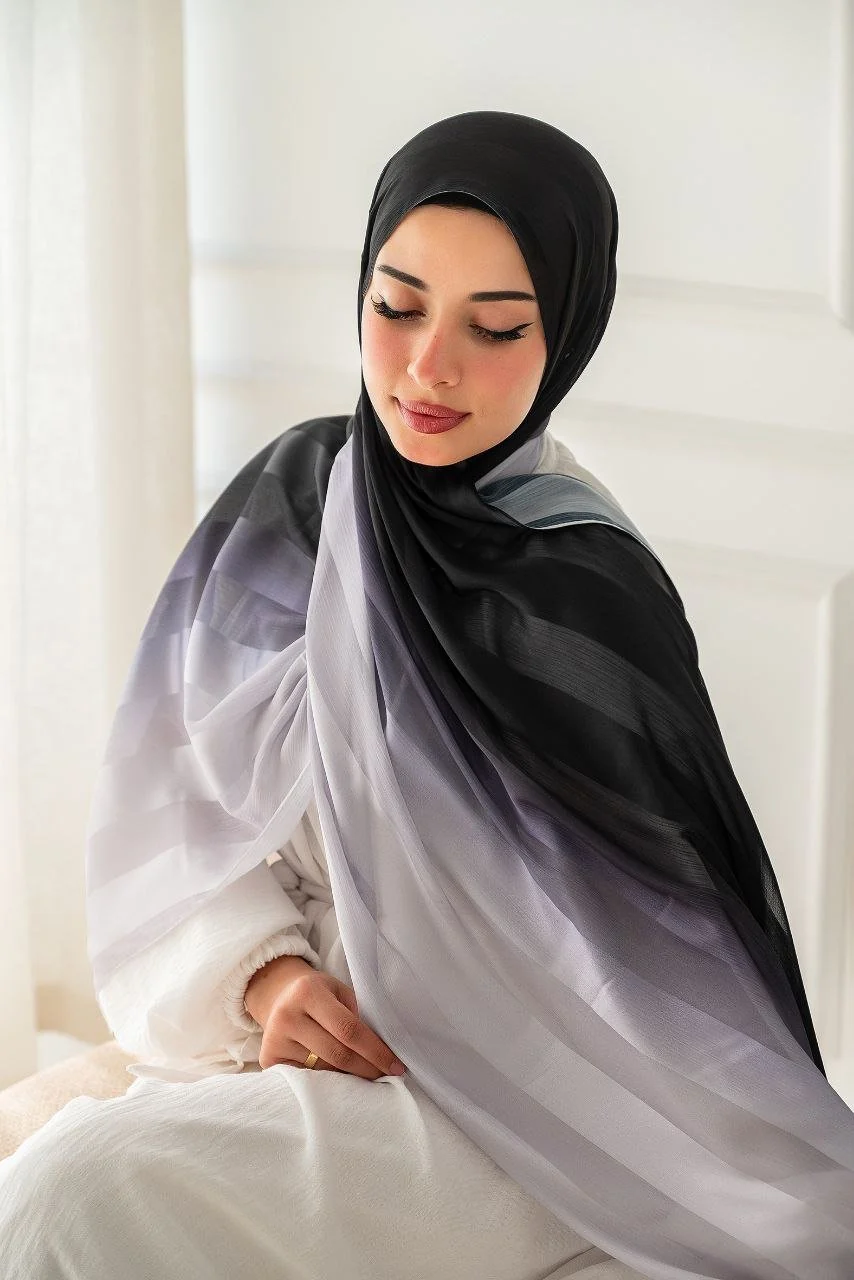 Arwa Scarf - Degrade Dubita * Satin - Image 3