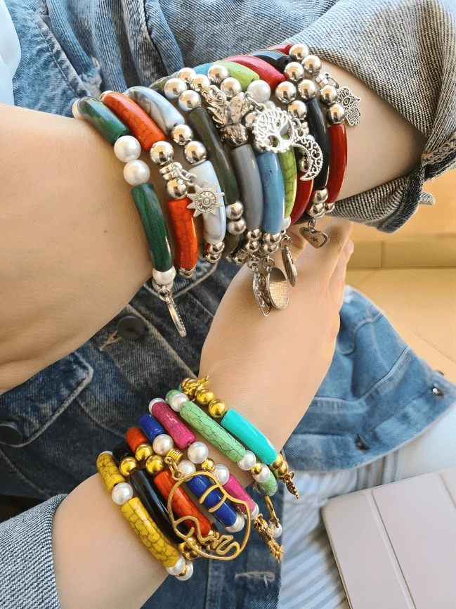 Aryam Bracelets Set - Acrylic - Image 4