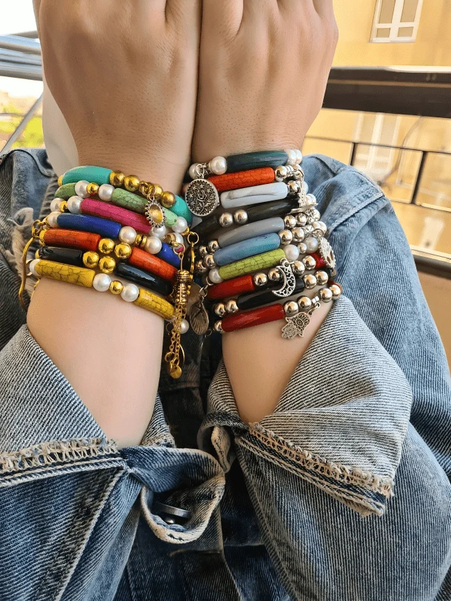 Aryam Bracelets Set - Acrylic - Image 5