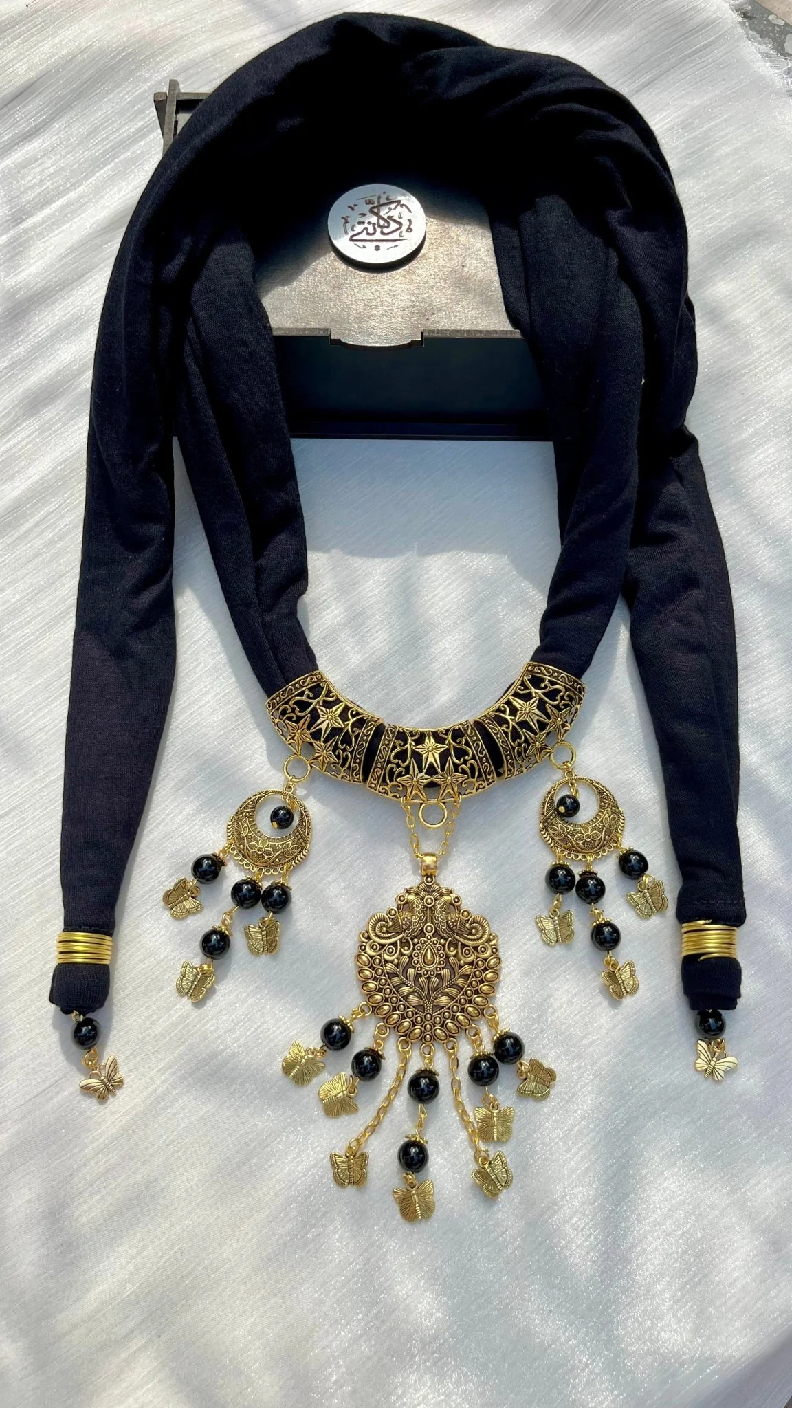 Aseel Necklace Scarf - Cotton - Image 4