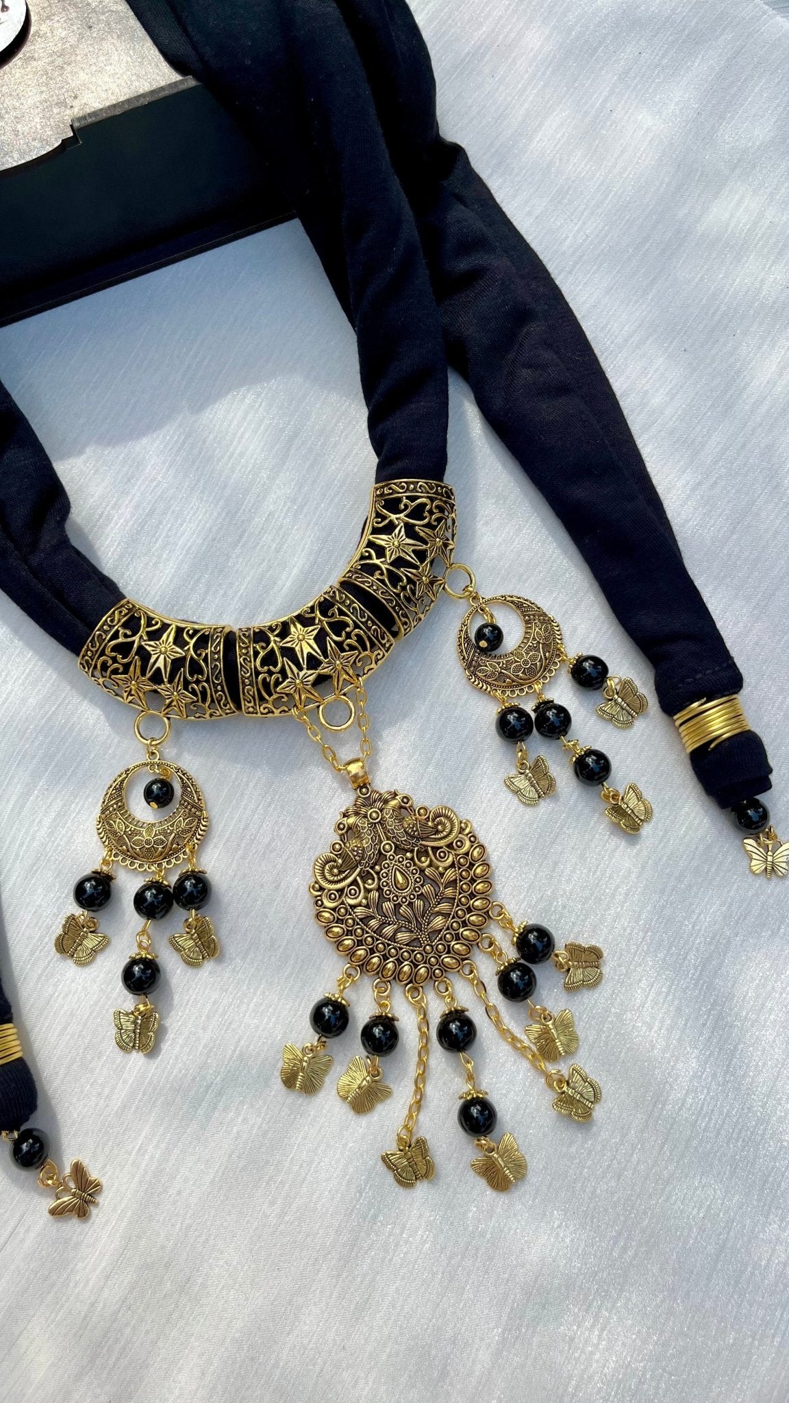 Aseel Necklace Scarf - Cotton - Image 5