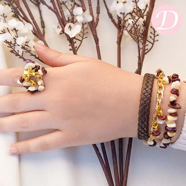 Ayat Leather Bracelet Set - Image 2