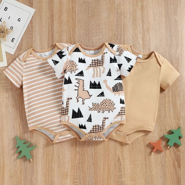 Babies Dinosaurs Bodysuits Set - Polyester - Image 3