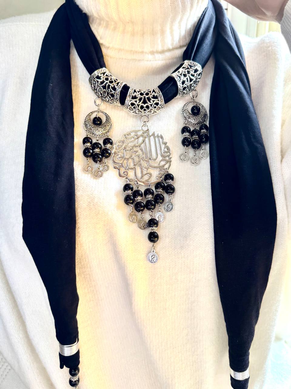Basma Necklace Scarf - Cotton