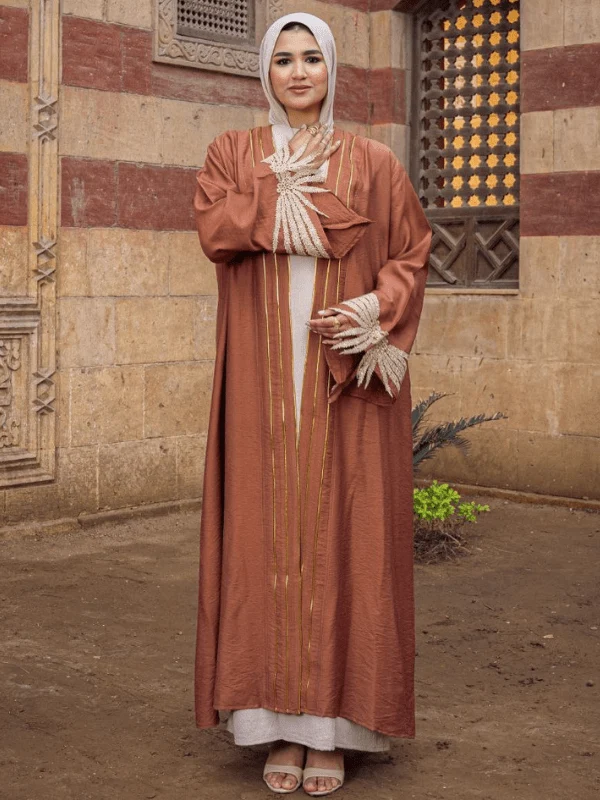 Bayan Elegant Cardigan - Linen - Image 3