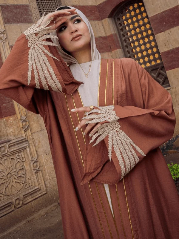 Bayan Elegant Cardigan - Linen - Image 4