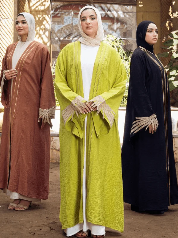 Bayan Elegant Cardigan - Linen - Image 6