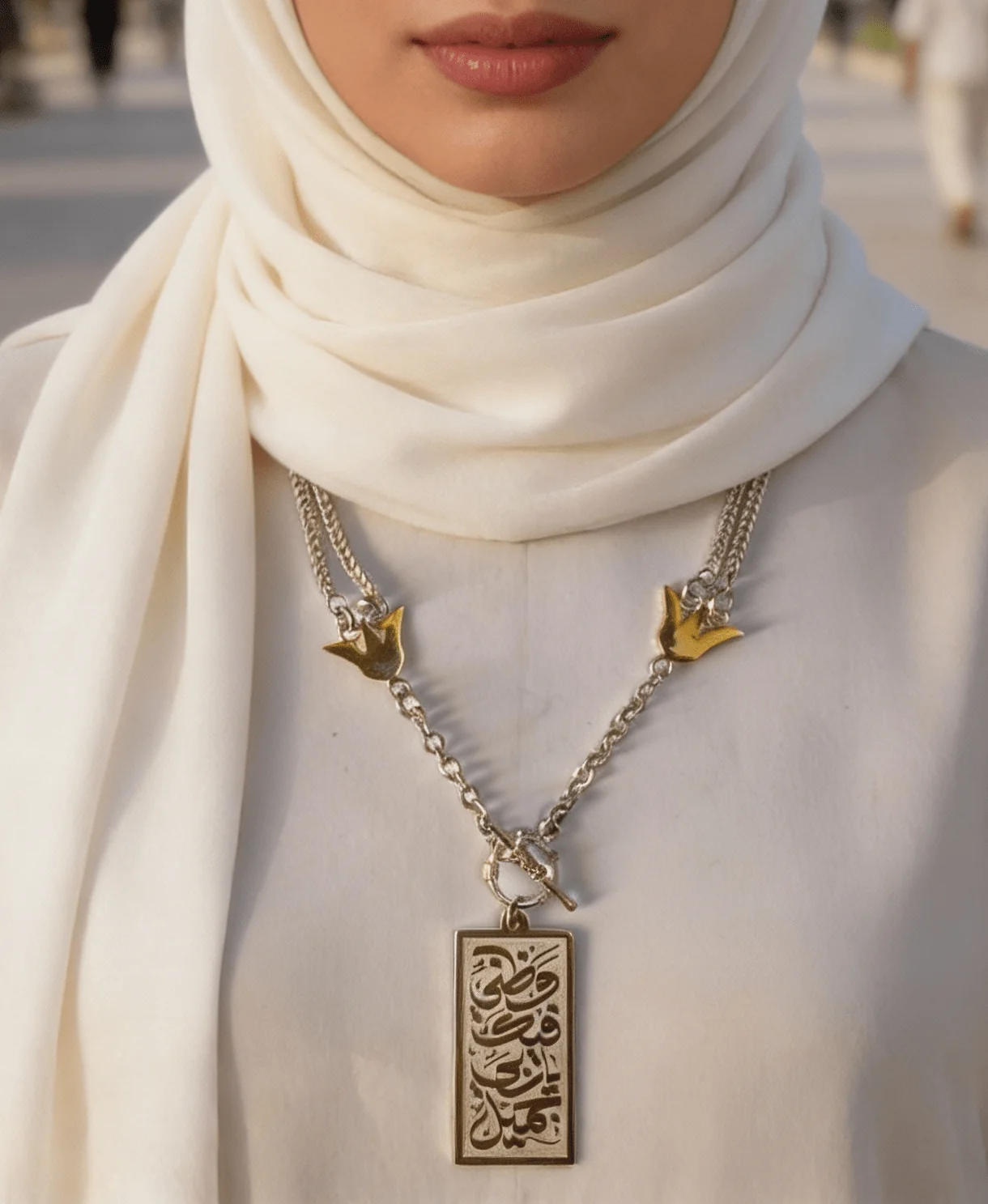 Beautiful Necklace - Silver Plated - Image 2