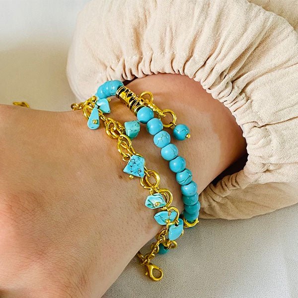 Blue Charm Set - Turquoise Stones - Image 6