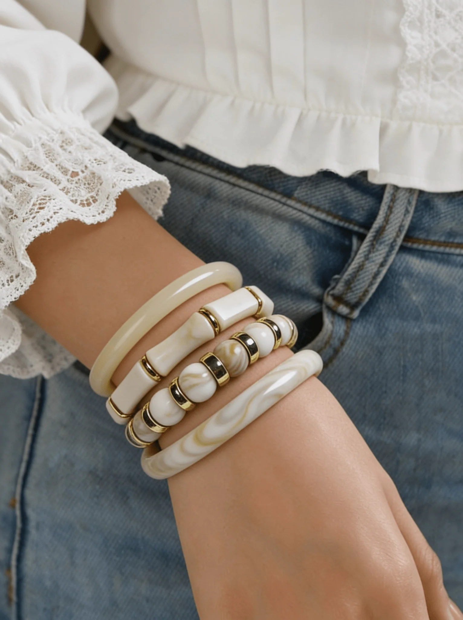 Boho Tide Bangle Set - Image 9
