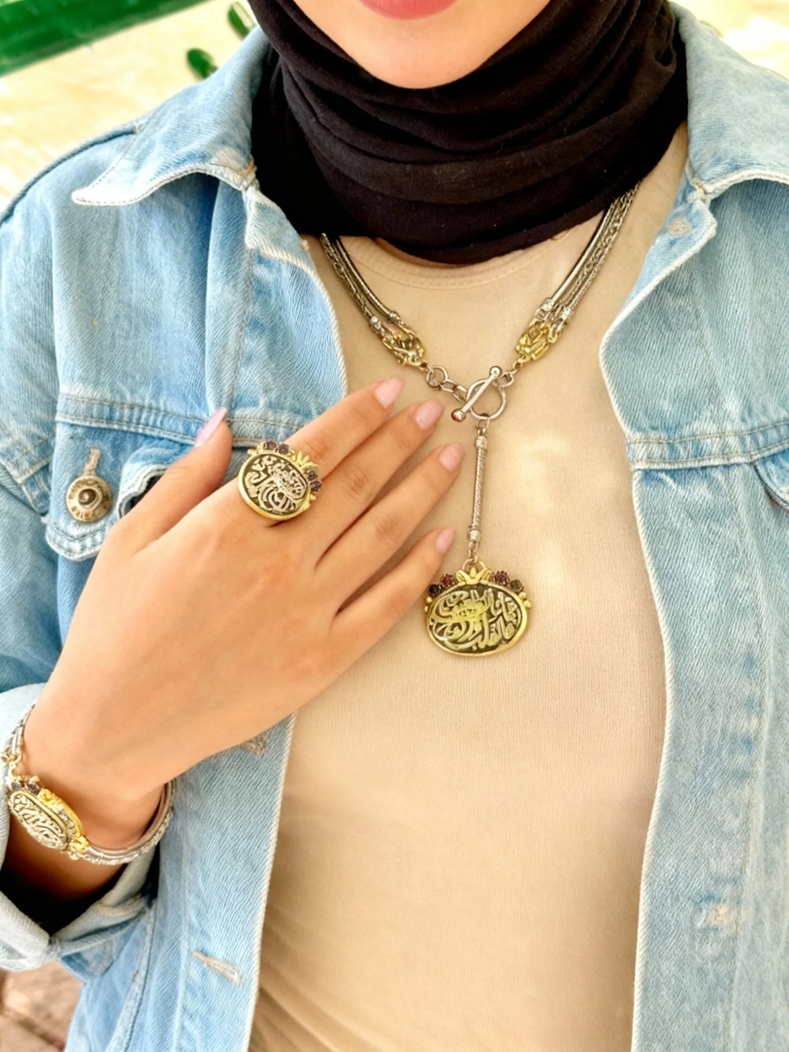 Silver-Plated Arabic Calligraphy Charm Set – Ramadan Meaningful & Elegant Gift - Image 9