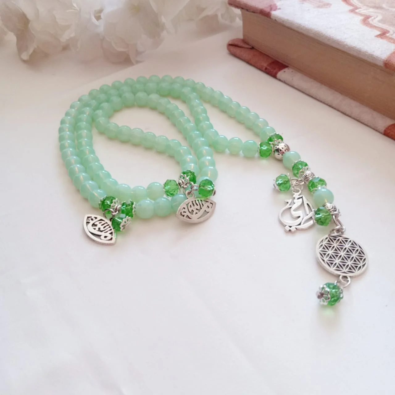 Carmen Rosary - Alabaster Stones