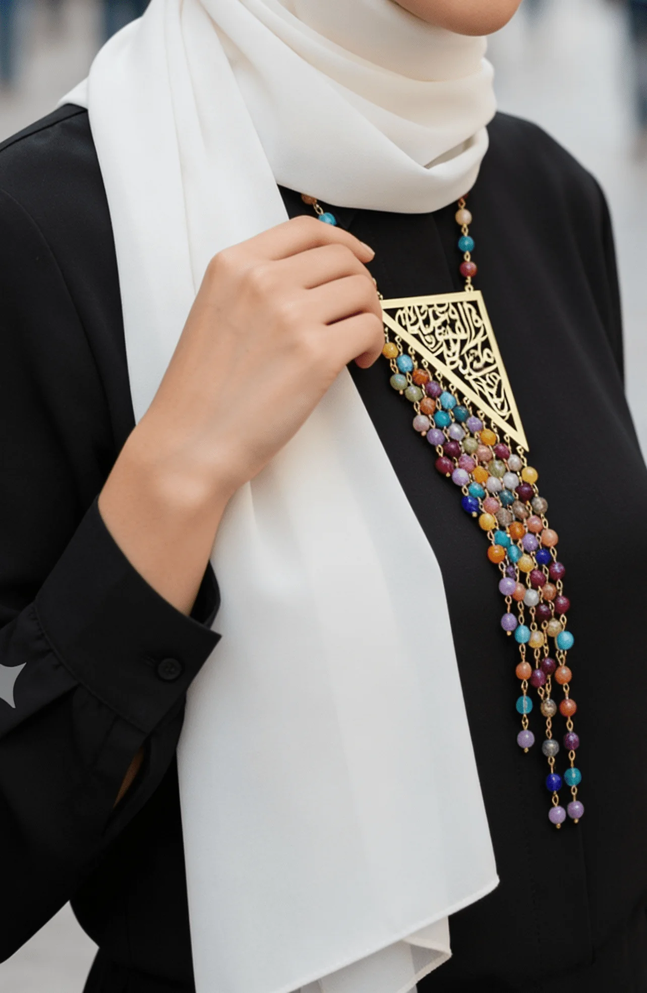 Colorful Necklace - Gold Plated - Image 2