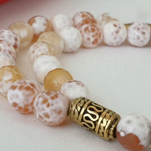 Fatima Agate Rosary - Pure Copper - Image 2