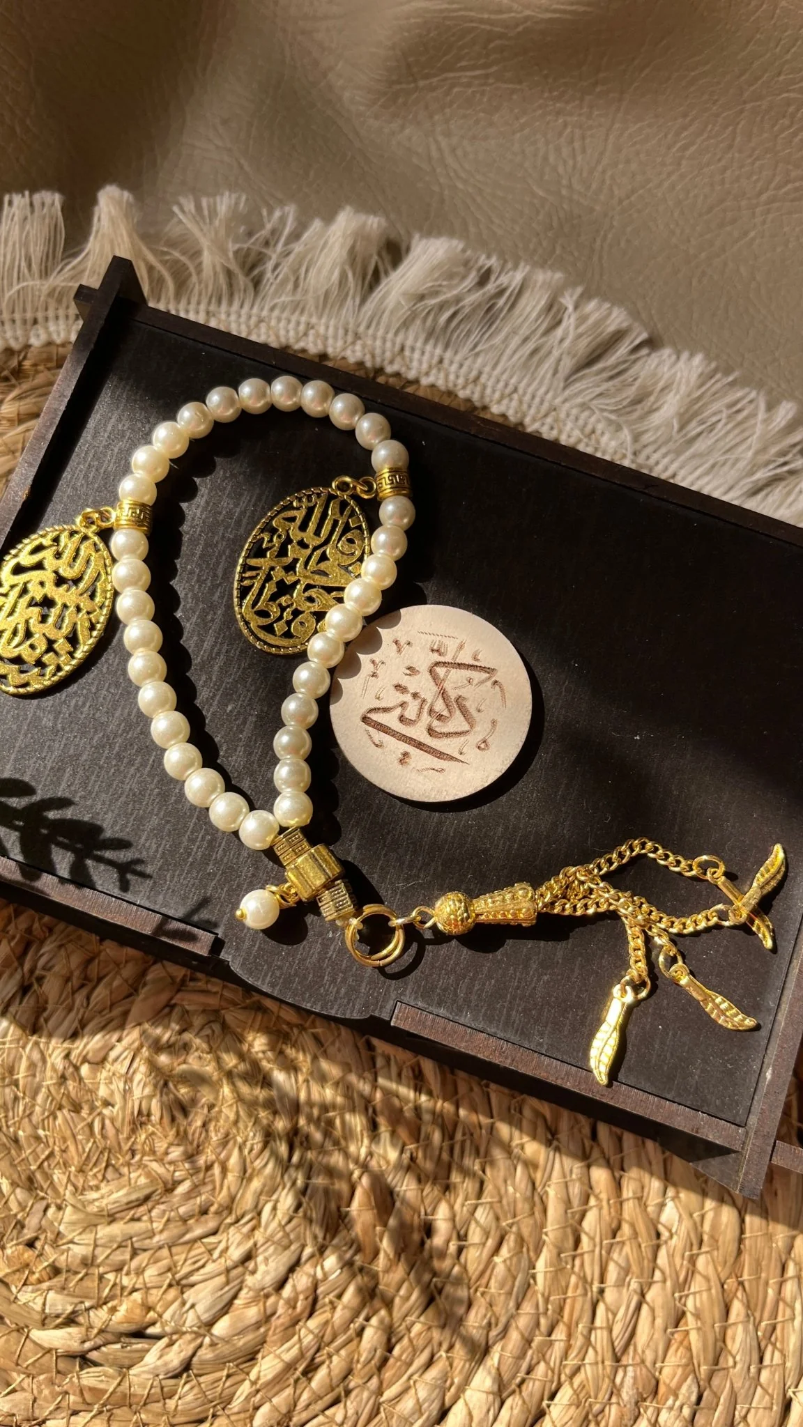 Pearl Bracelet and Rosary - Pure Copper - Image 4