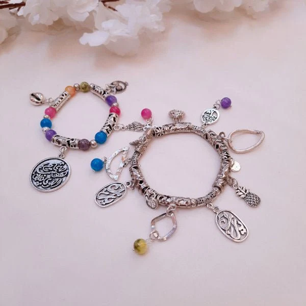 Lovely Bracelet Set - Silver Plated