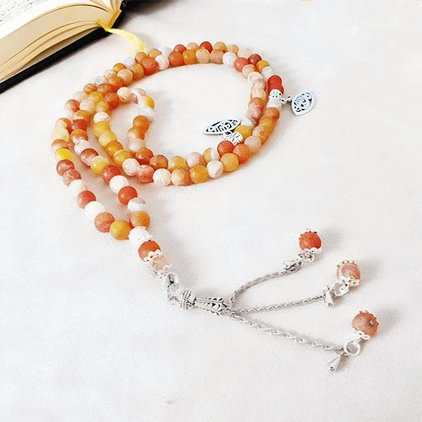 Star Rosary Agate - Silver Plated - Image 3
