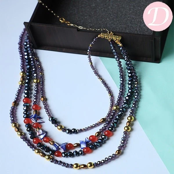 Hermosa Crystal Necklace - Agate and Crystal - Image 3