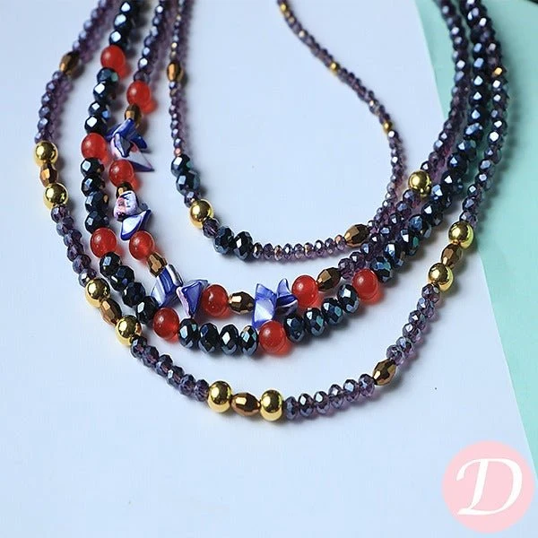 Hermosa Crystal Necklace - Agate and Crystal - Image 4