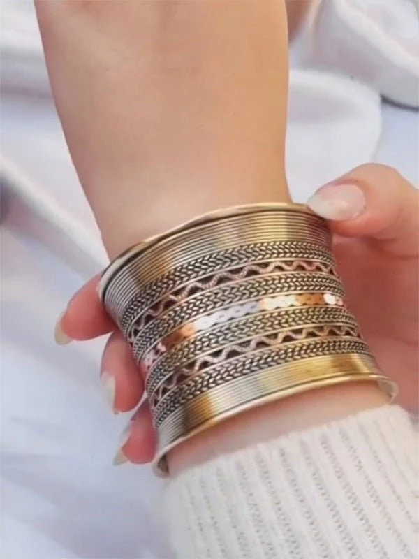 Maya Bangle - Pure copper