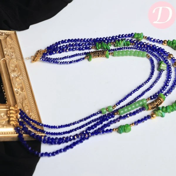Oro Crystal Necklace - Seashell and Crystal - Image 2