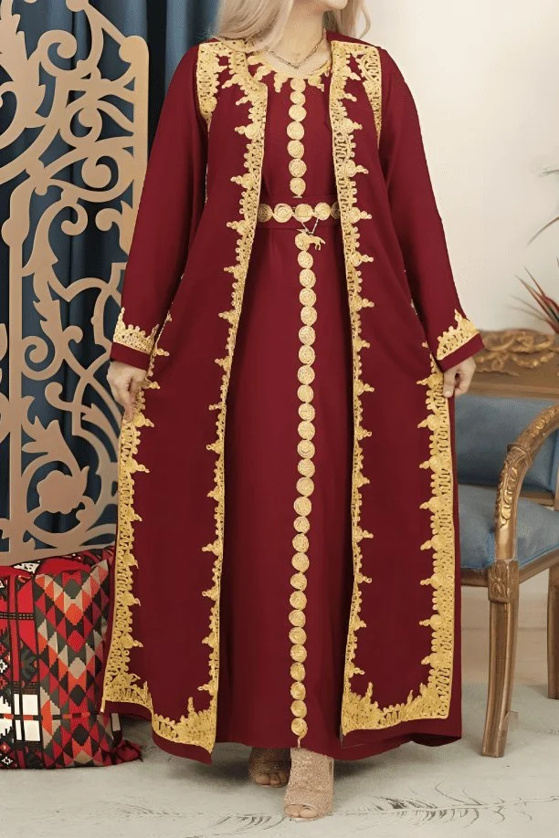 Hamsa Kaftan - Crepe - Image 2
