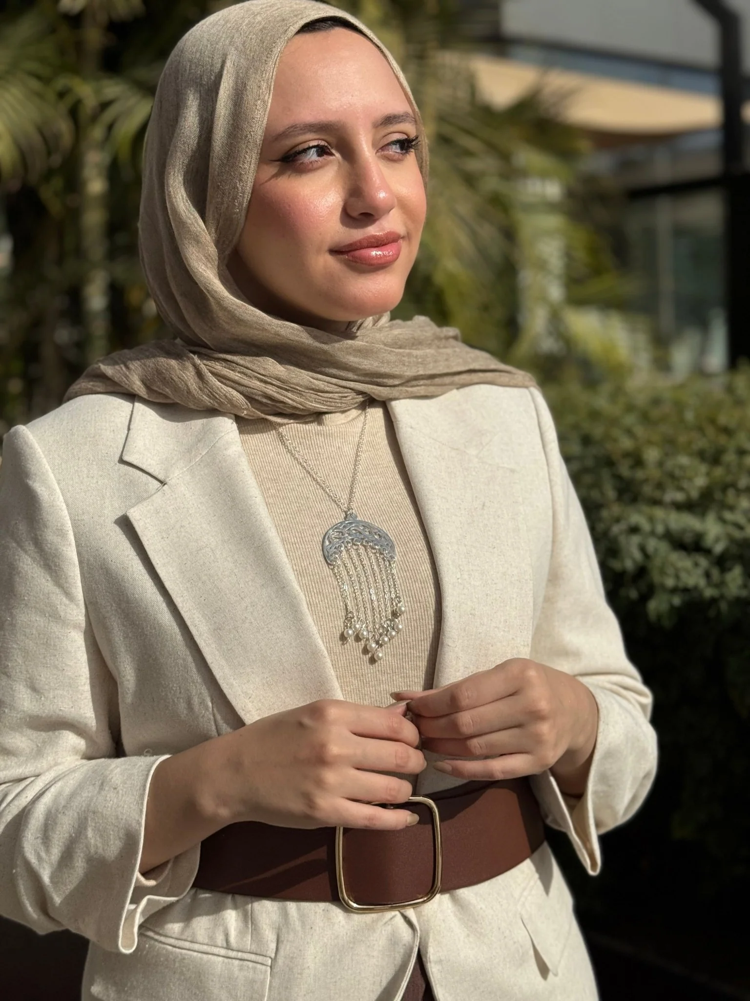 Crescent Necklace - Silver Plated - Image 9