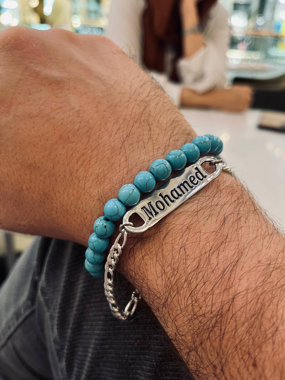 Customized Mohamed Set - Agate Bracelets - Image 3