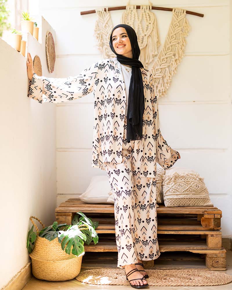 Dana Casual Suit - Satin