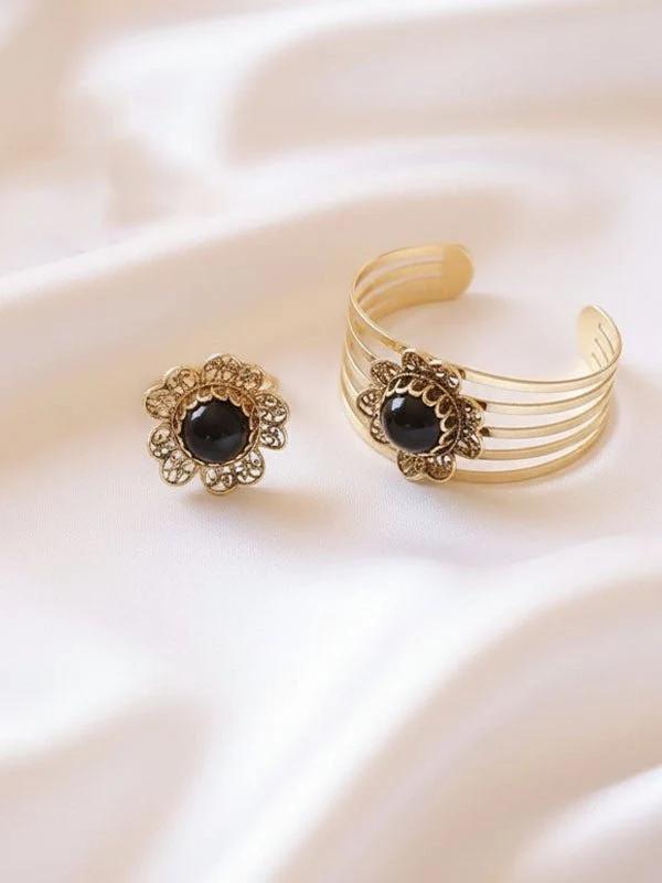 Delicate Blossom Set - Pure Copper and Agate Stone - Image 7