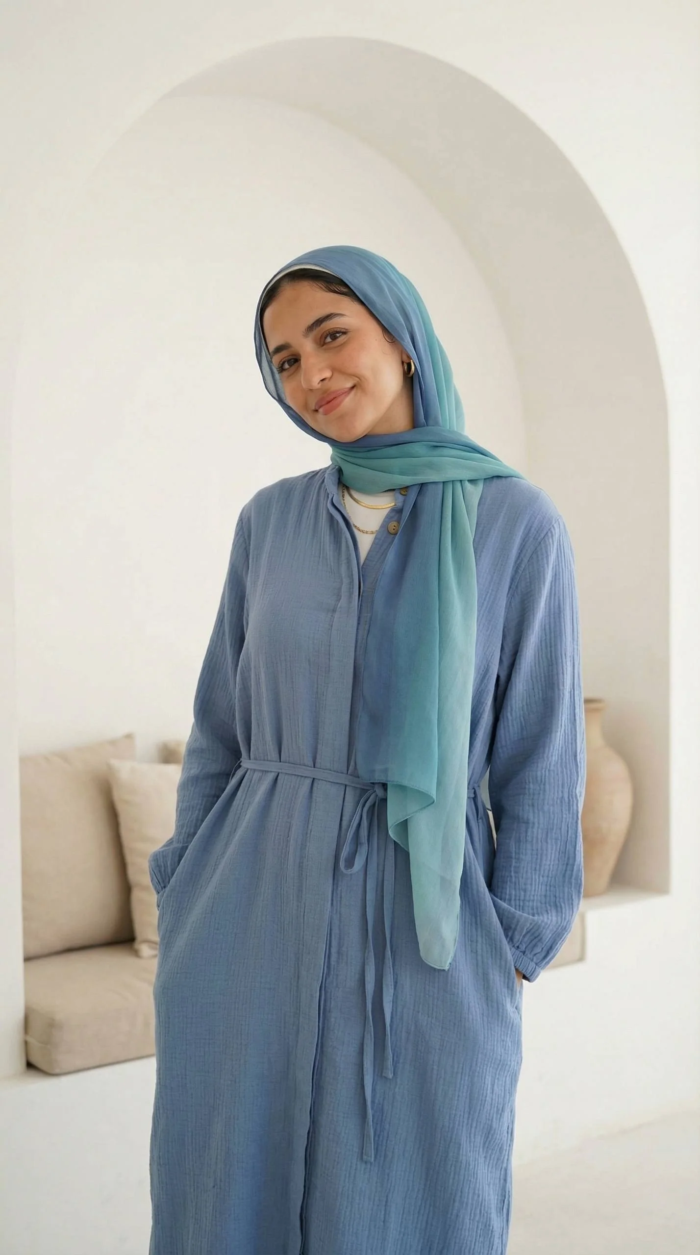 Effortless Chic Dress - Crinkle Linen - Image 8